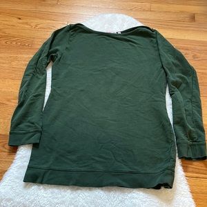 Regna Green Tunic Sweatshirt. Sz. M